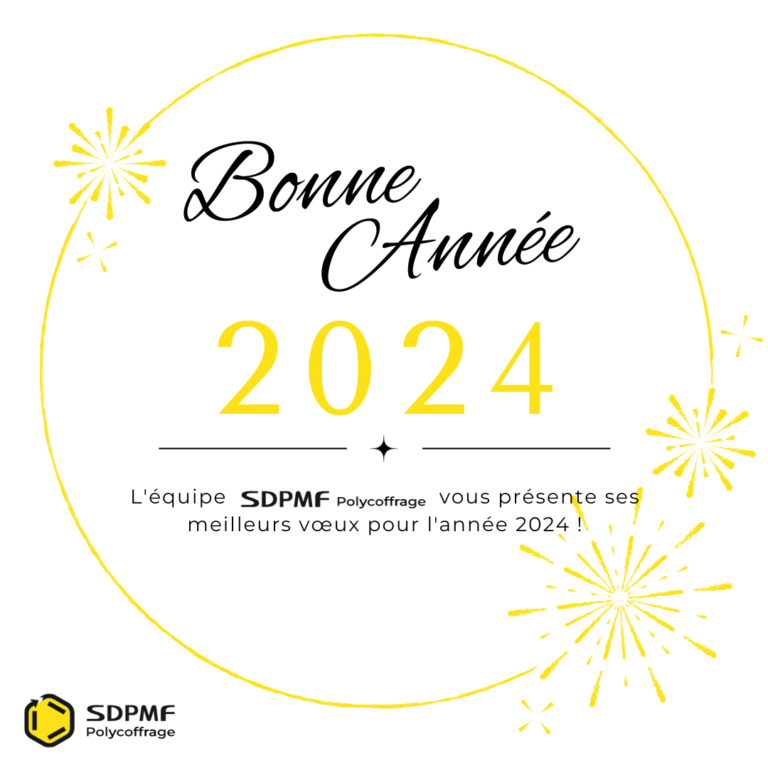 SDPMF Polycoffrage vous présente ses meilleurs vœux pour l’année 2024 !🎉